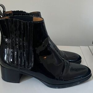 Veronique Branquinho Patent Chelsea Boots, 40
